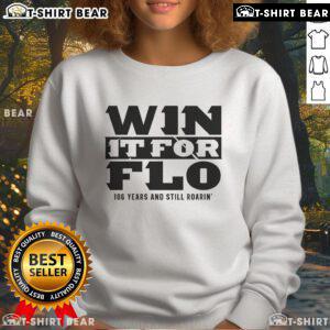 Alt Text: Official Win It For Flo sweatshirt celebrating 106 years of tradition with a bold design and vibrant colors.