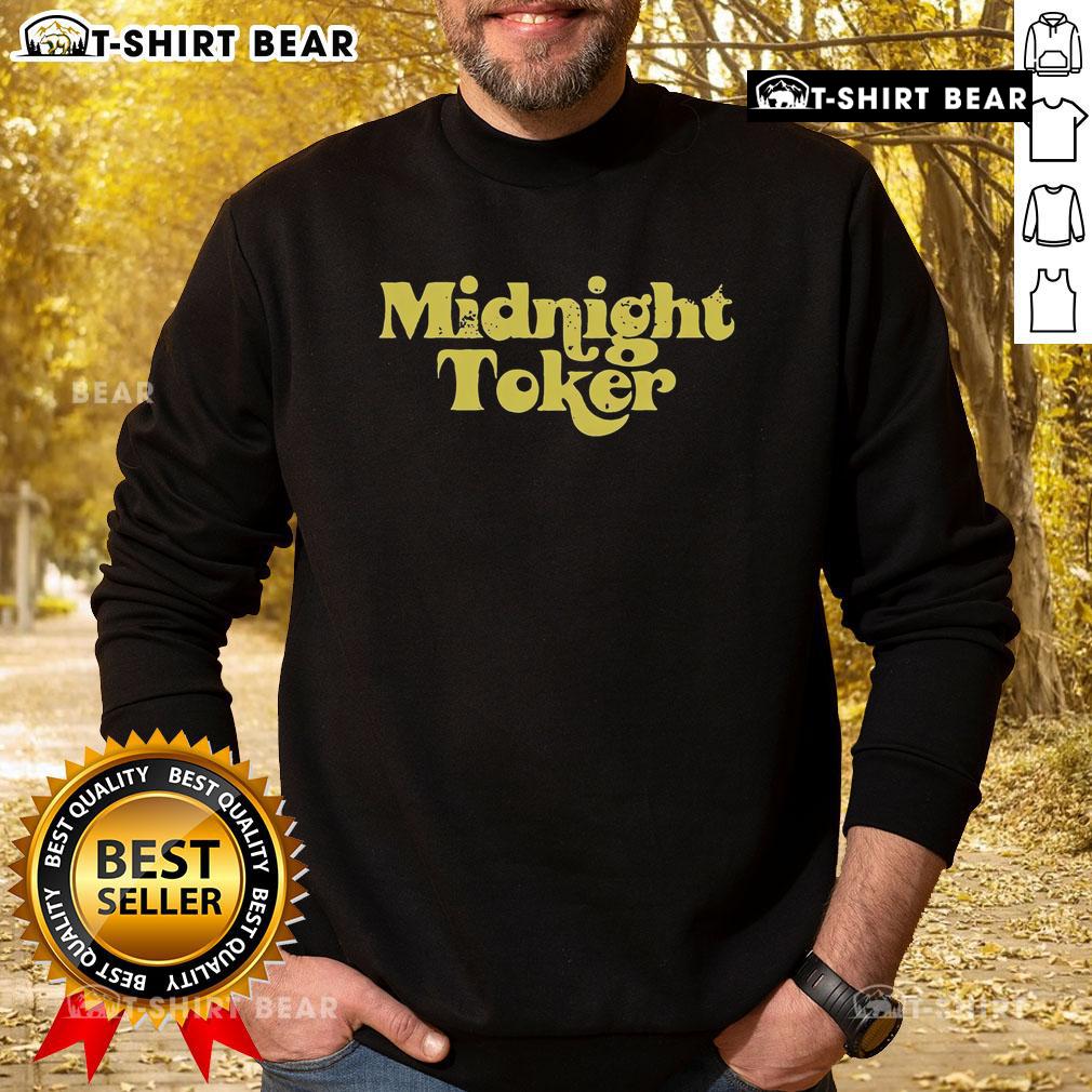 Premium Midnight Toker Sweatshirt featuring a stylish design, perfect for casual wear and expressing your love for cannabis culture.