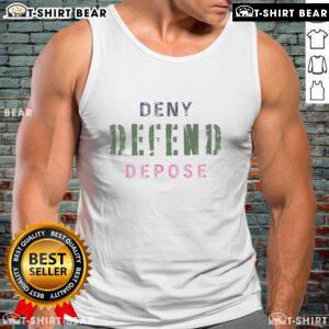Premium Top Deny Defend Depose Tank Top in stylish design, perfect for casual wear and showcasing confidence.