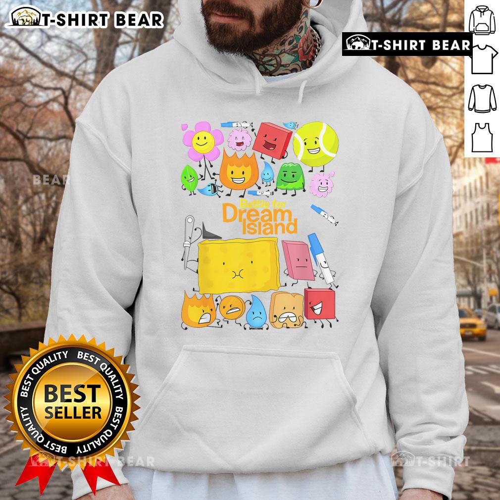 Pretty Battle for Dream Island hoodie featuring vibrant graphics and cozy design, perfect for fans of the show.