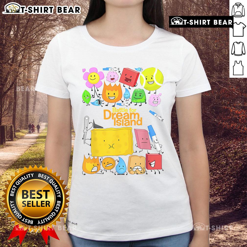 Pretty Battle For Dream Island Ladies Tee featuring vibrant graphics and stylish design for fans of the series.