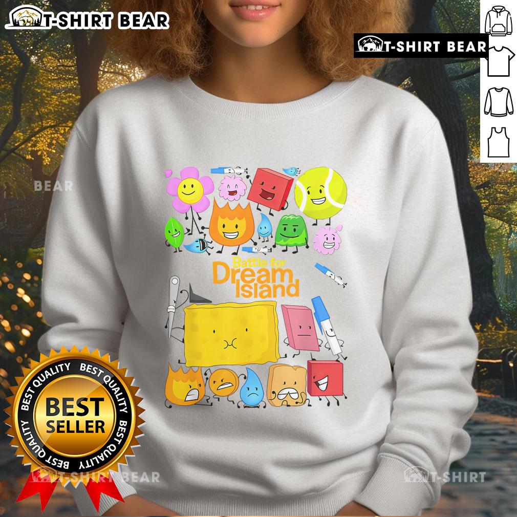 Pretty Battle For Dream Island sweatshirt featuring vibrant graphics and comfortable design for fans of the series.