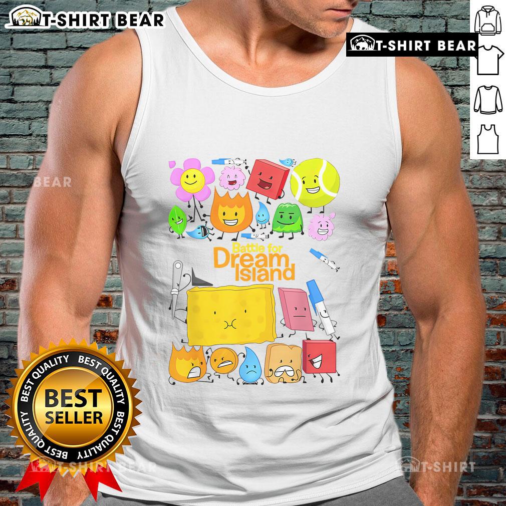 Stylish Pretty Battle for Dream Island tank top featuring vibrant colors and playful graphics, perfect for fans and casual wear.