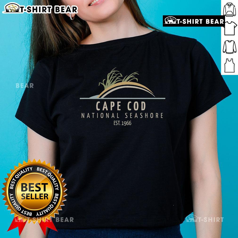 Pretty Cape Cod National Seashore Est. 1966 Ladies Tee featuring a stylish design celebrating the iconic coastline.