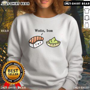 Pretty sushi S Kawaii Wasa Bae Japanese foodie sweatshirt design featuring vibrant colors and playful graphics.