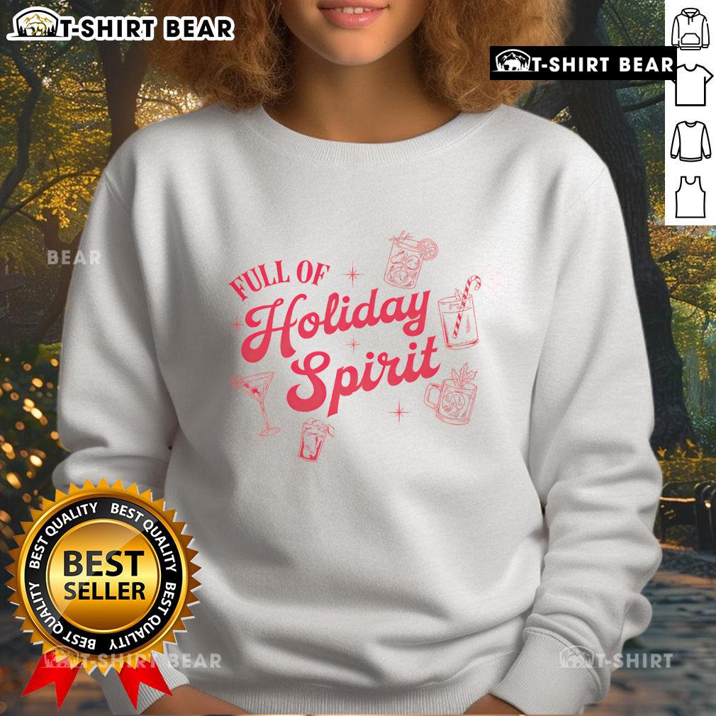 Vintage sweatshirt featuring a festive 'Pretty Xmas Cocktail' design, perfect for holiday spirit and cozy celebrations.
