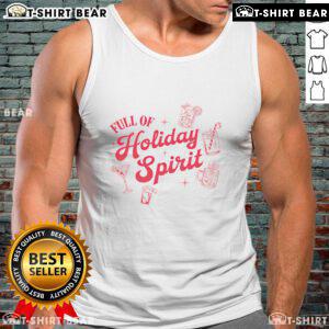 Pretty Xmas cocktail vintage tank top full of holiday spirit, perfect for festive celebrations and Christmas gatherings.