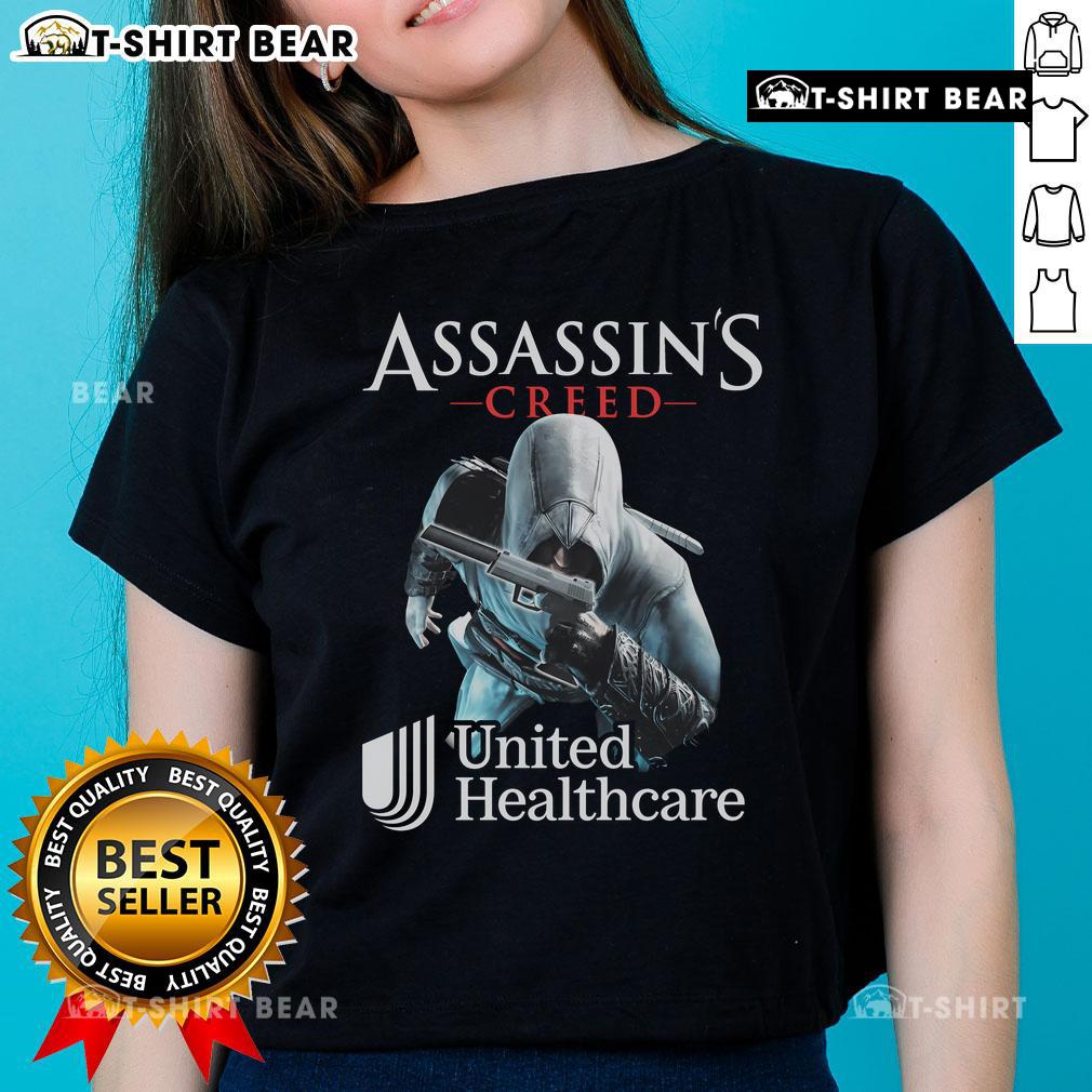 Top Assassin Creed United Healthcare Ladies Tee featuring stylish design and comfortable fit for fans of the franchise.