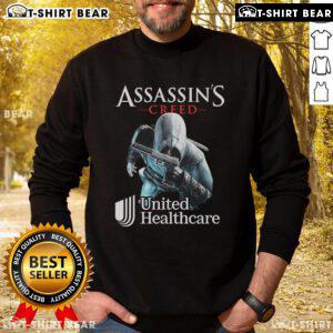 Top Assassin Creed United Healthcare sweatshirt featuring a stylish design, perfect for gamers and fans of the series.