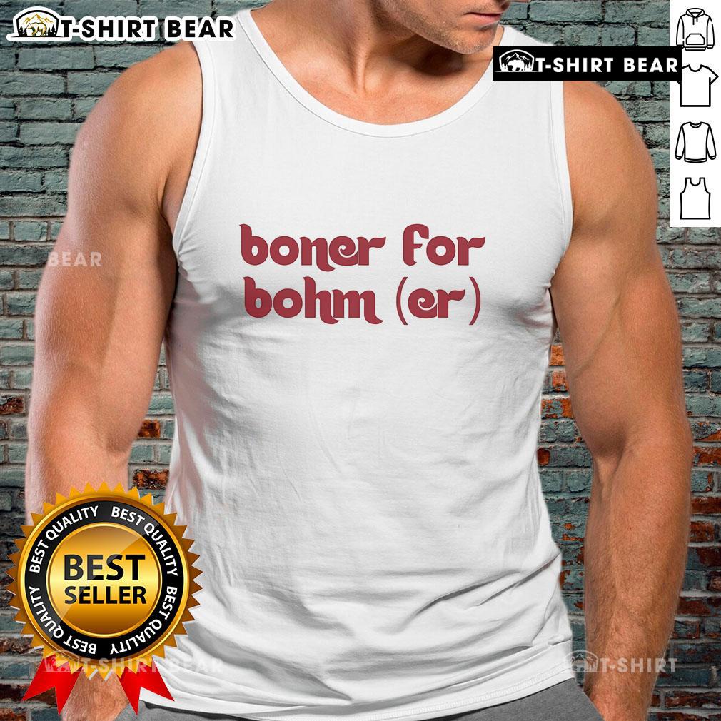 Top Boner for Bohmer Style Philadelphia Phillies tank top featuring a stylish design and vibrant team colors.