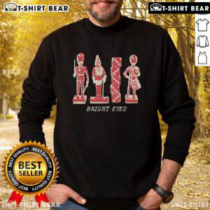 Top Bright Eyes Tin Soldier Boy Sweatshirt featuring a vibrant graphic design of a cheerful soldier in bright colors.