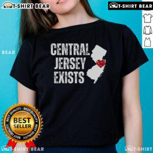 Top Central Jersey Does Exist ladies tee featuring a stylish design, perfect for proud Central Jersey residents.
