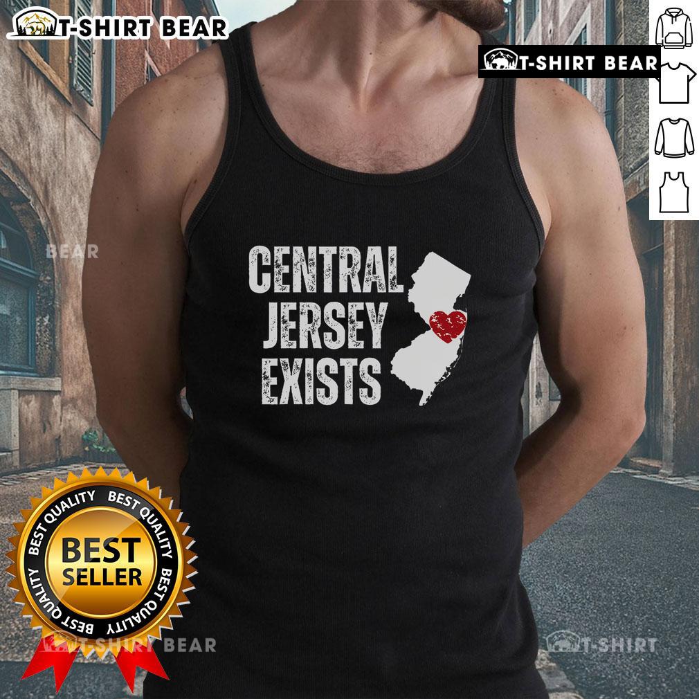 Stylish Top Central Jersey Does Exist tank top featuring a bold design, perfect for casual wear and local pride.