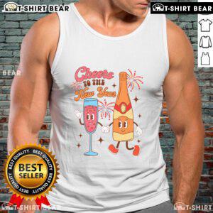 Celebrate New Year in style with a trendy tank top featuring 'Top Champagne Ing Lover' design for festive cheers.