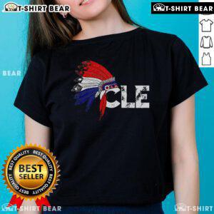 Top Cleveland Iroquois Indian Tribe ladies tee featuring vibrant Native American-inspired design and comfortable fit.
