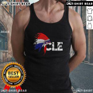 Stylish tank top featuring the Cleveland Iroquois Indian Tribe design, perfect for showcasing cultural heritage.