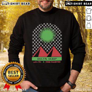 Top Delta Sleep Glass Free Palestine Sweatshirt featuring a stylish design and vibrant colors for comfort and expression.