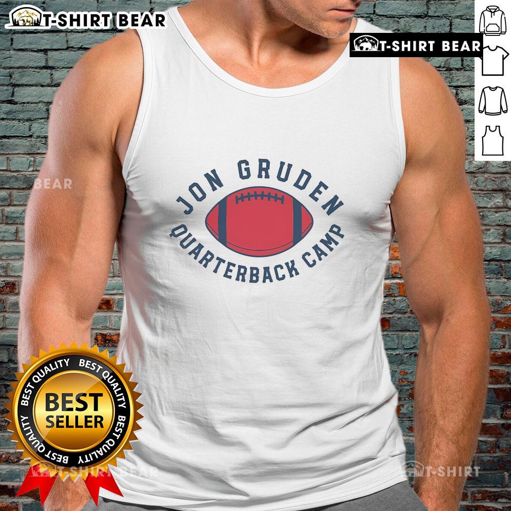 Top Gruden QB Camp tank top featuring a stylish design, perfect for football fans and athletes looking for comfort.