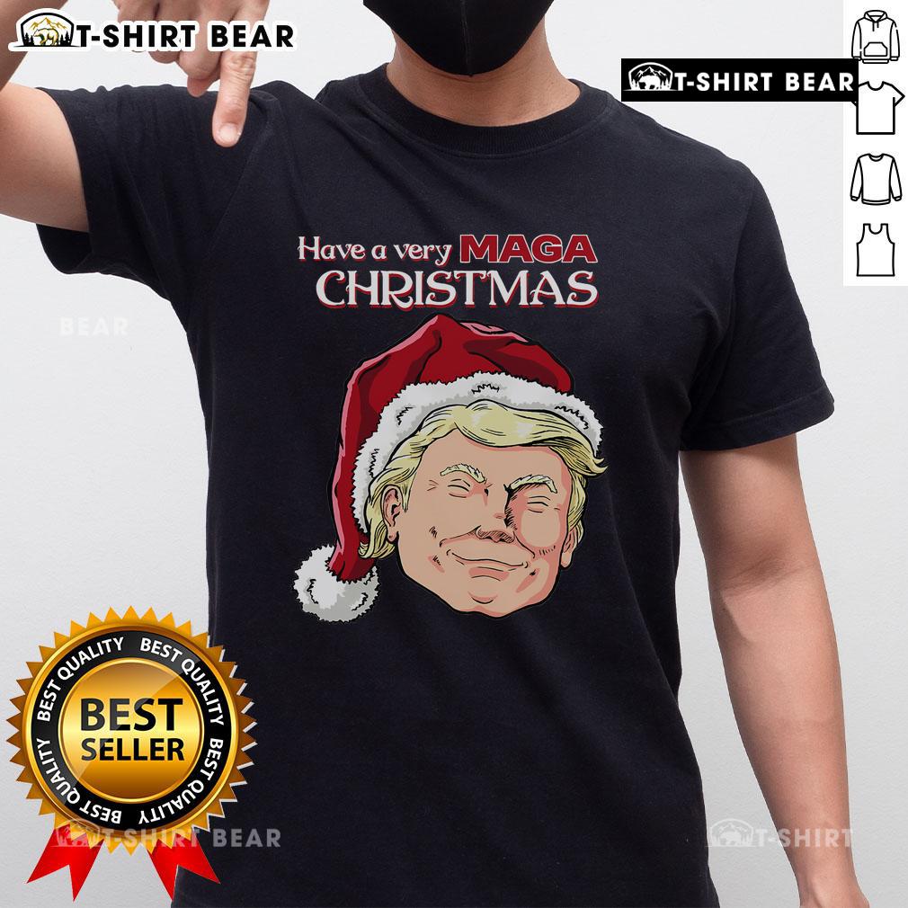 Top Have A Very Maga Christmas T-Shirt featuring festive graphics and bold text for holiday celebrations.
