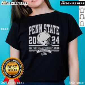 2024 Big Ten Championship Penn State Nittany Lions ladies tee showcasing team spirit and style for fans.