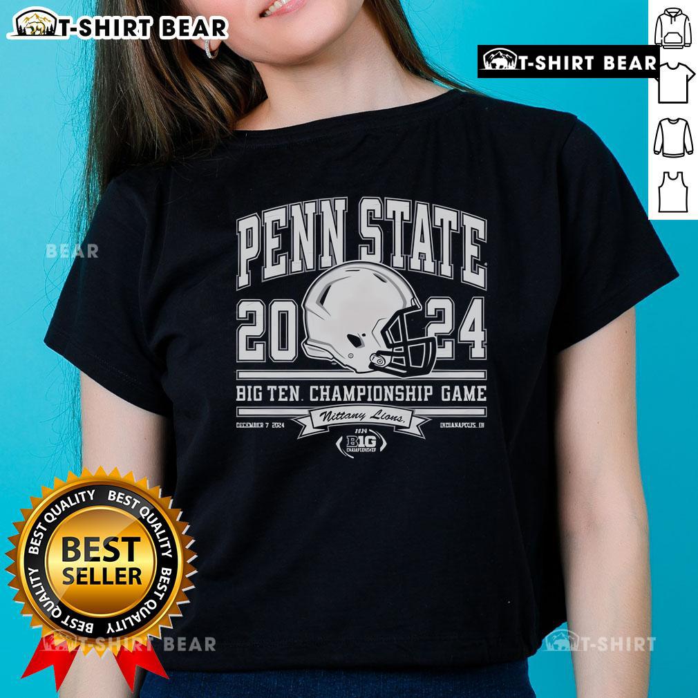 2024 Big Ten Championship Penn State Nittany Lions ladies tee showcasing team spirit and style for fans.