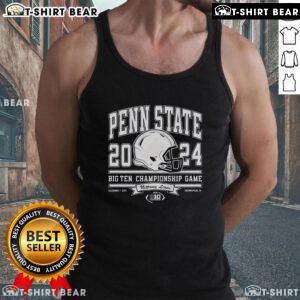 Top Homefield Penn State Nittany Lions 2024 Big Ten Championship tank top featuring team colors and logo design.