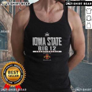 Top Iowa State Cyclones Cardinal 2024 Big 12 Football Championship tank top featuring vibrant team colors and logo.