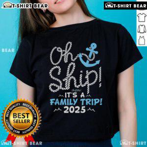 Matching family tees for a 2025 cruise, showcasing a fun family trip vibe with stylish ladies' designs.