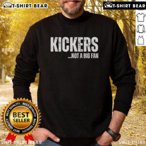 Cozy Fantasy Football sweatshirt featuring 'Top Kickers Not a Big Fan' design, perfect for fans and players alike.
