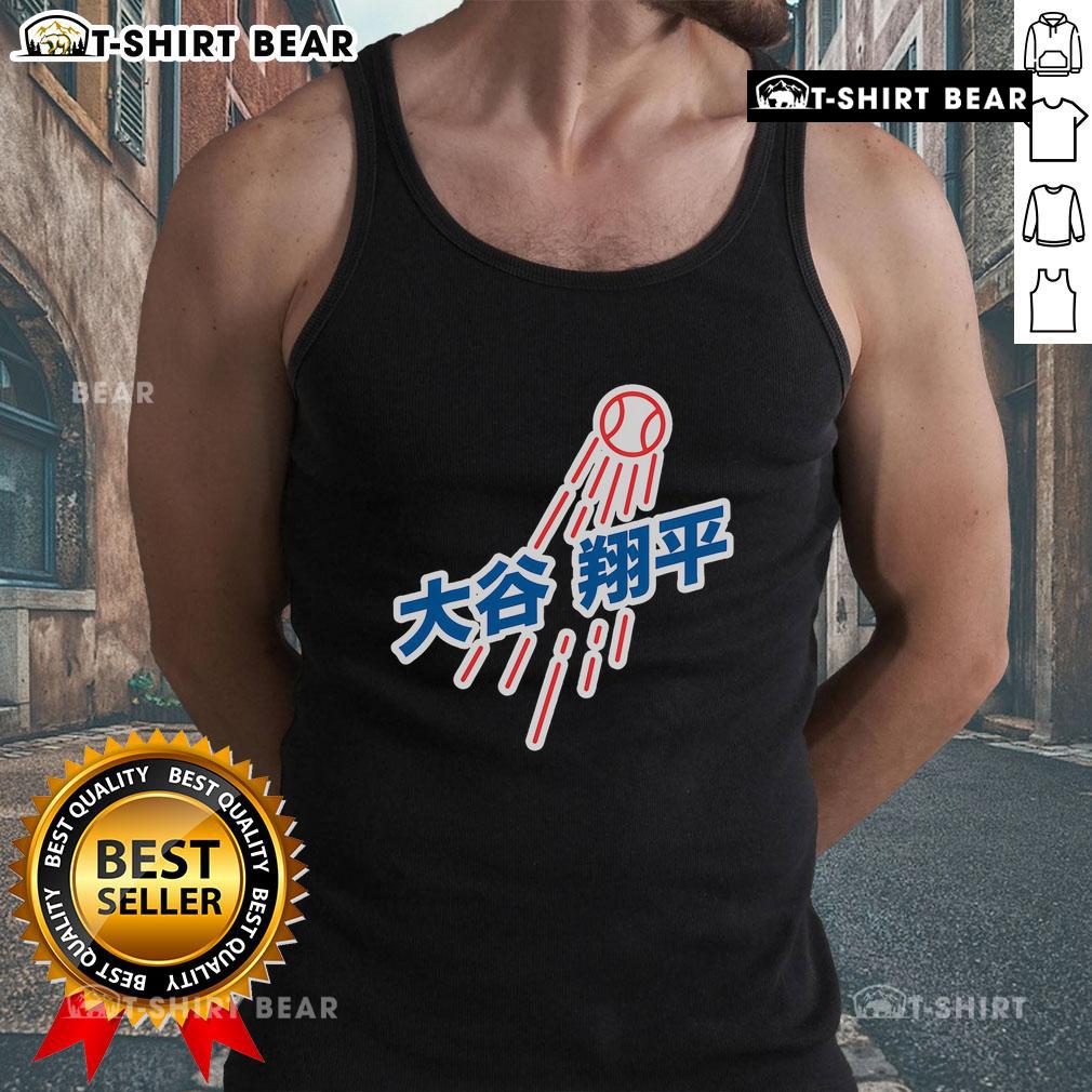 Top Los Angeles baseball number 17 tank top featuring Japanese character Enza design, perfect for sports fans.