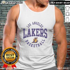 Top Los Angeles Lakers preschool tank top featuring vibrant team colors and playful design for young fans.