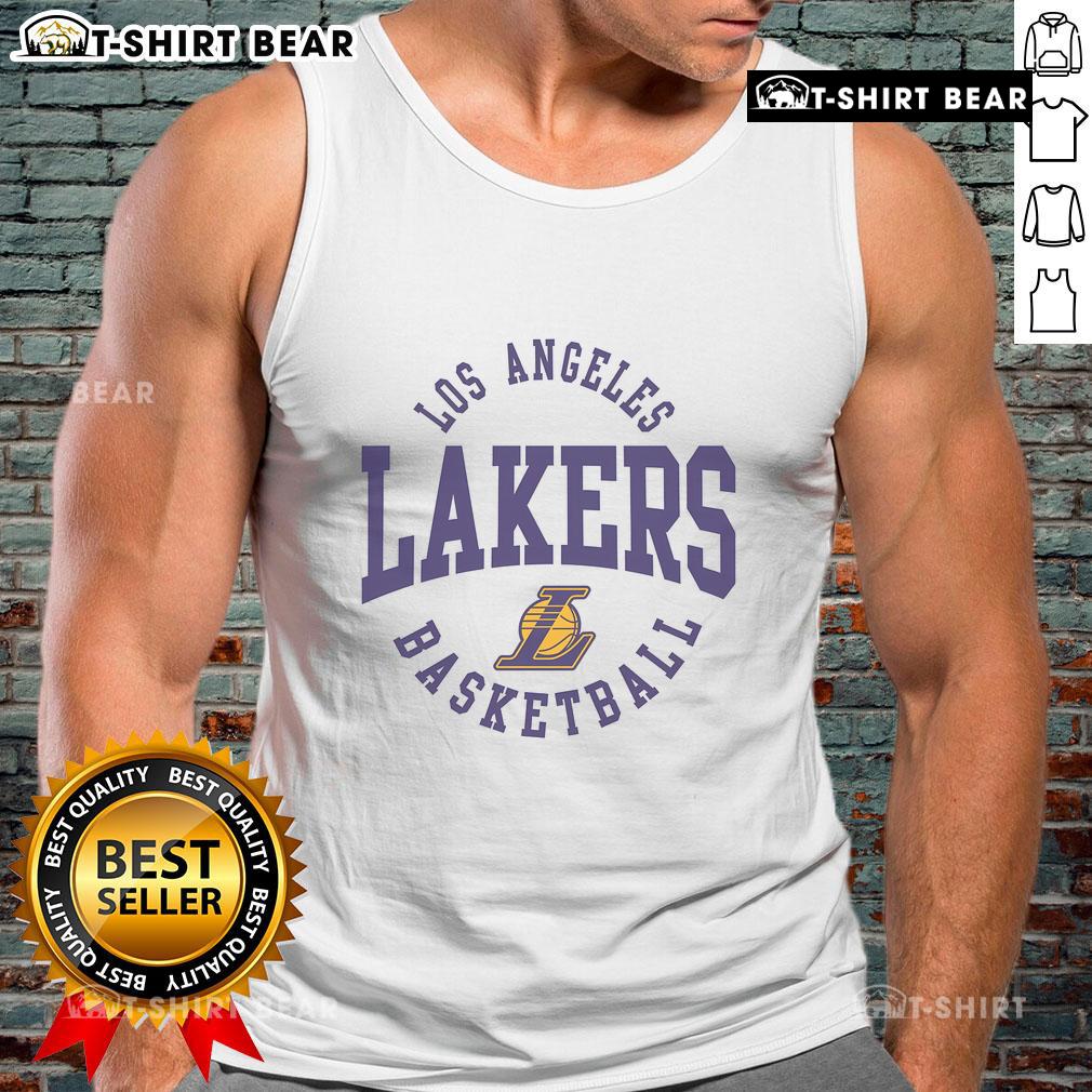 Top Los Angeles Lakers Preschool Around The Block Tank Top Top Los Angeles Lakers preschool tank top featuring vibrant team colors and playful design for young fans.