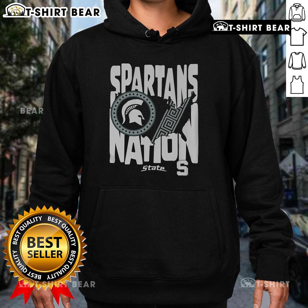 Top Michigan State Spartans Nation hoodie featuring vibrant team colors and logo, perfect for fans and game day wear.