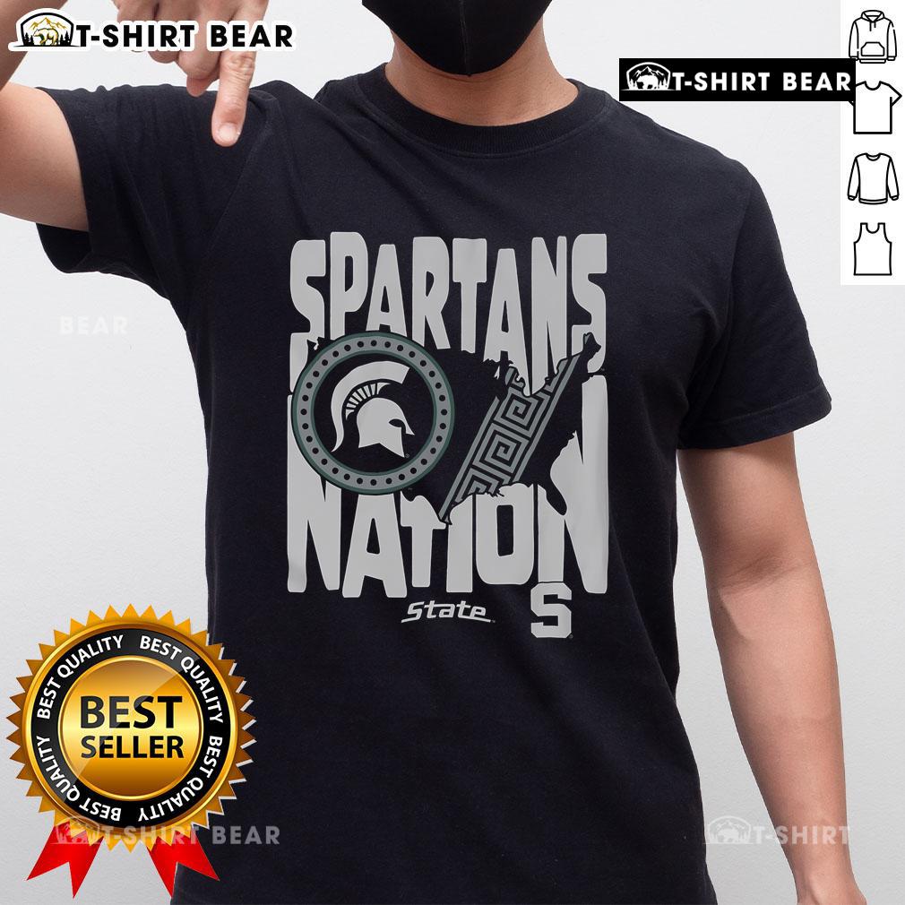 Top Michigan State Spartans Nation T-Shirt featuring vibrant team colors and logo, perfect for fans and game days.