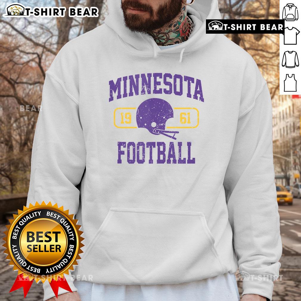 Vintage Minnesota Football athletic hoodie for fans, showcasing team spirit and classic sports style.