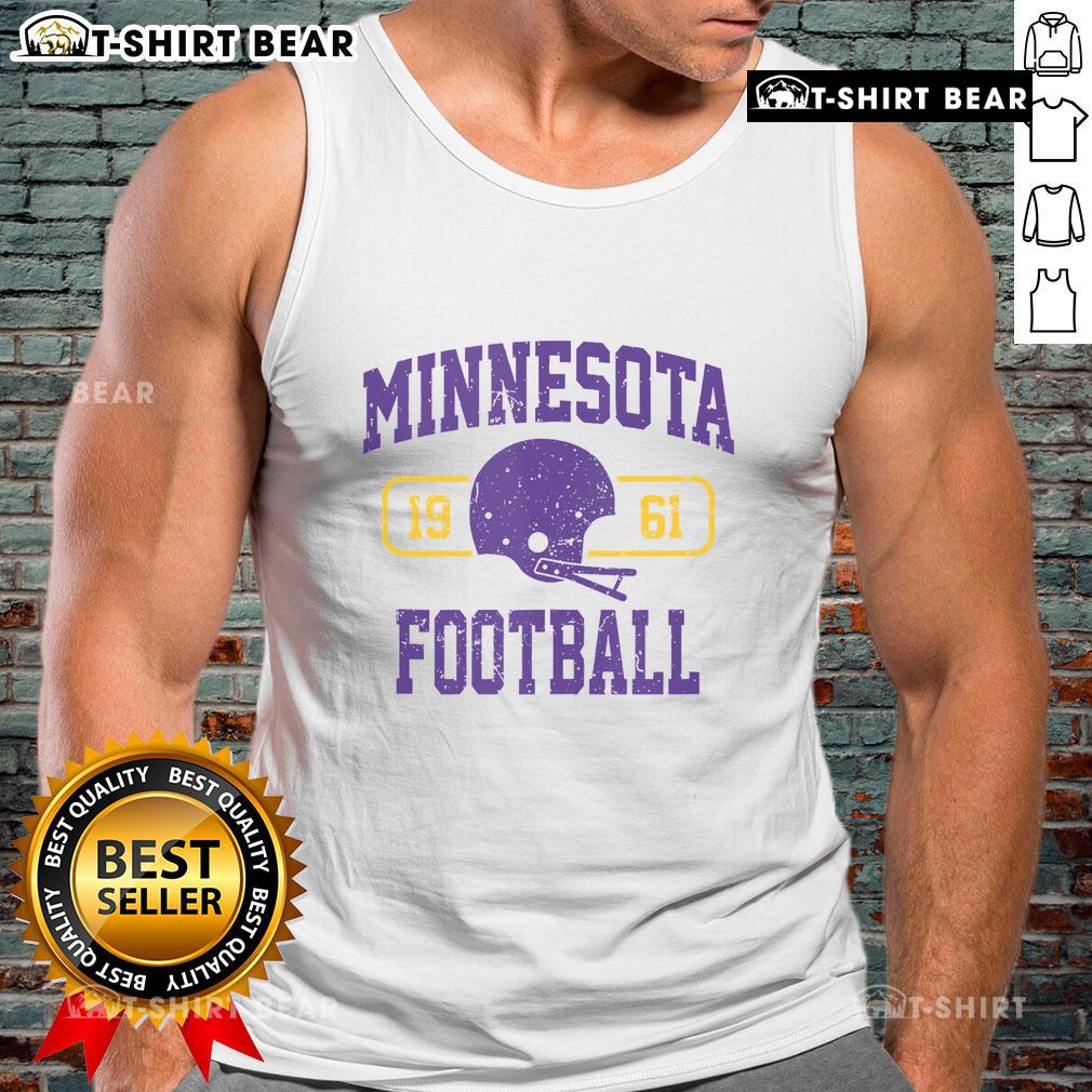 Vintage Minnesota football team fan tank top, perfect for sports enthusiasts and casual wear, showcasing team spirit.