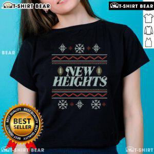 Top New Heights Holiday Ladies Tee in vibrant colors, perfect for festive occasions and stylish casual wear.