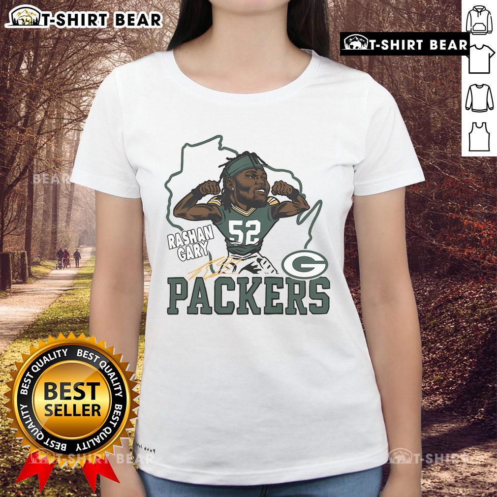 Top Packers Homage 52 Gary Big Flex Ladies Tee in vibrant colors, showcasing a stylish design for passionate fans.