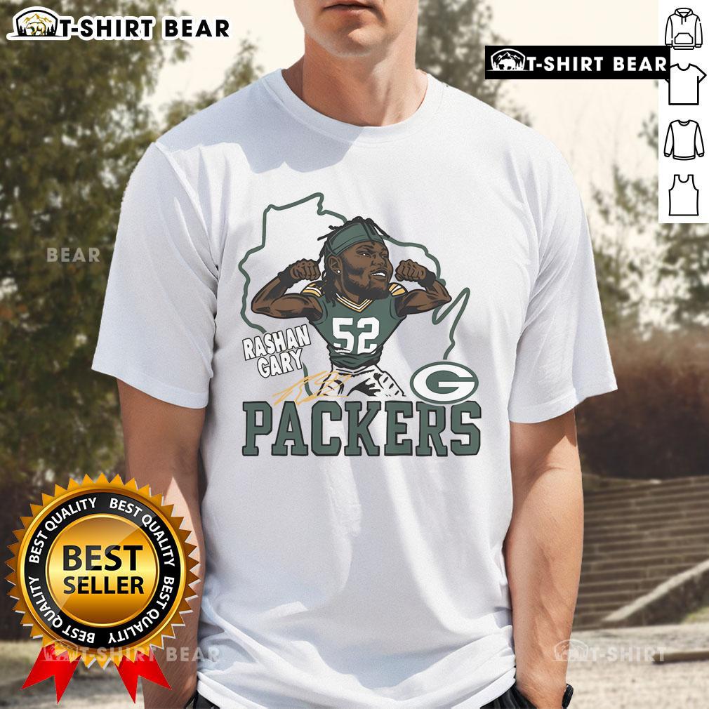 Top Packers Homage Gary Big Flex T-Shirt, featuring a bold design celebrating Packers legend Gary and team spirit.