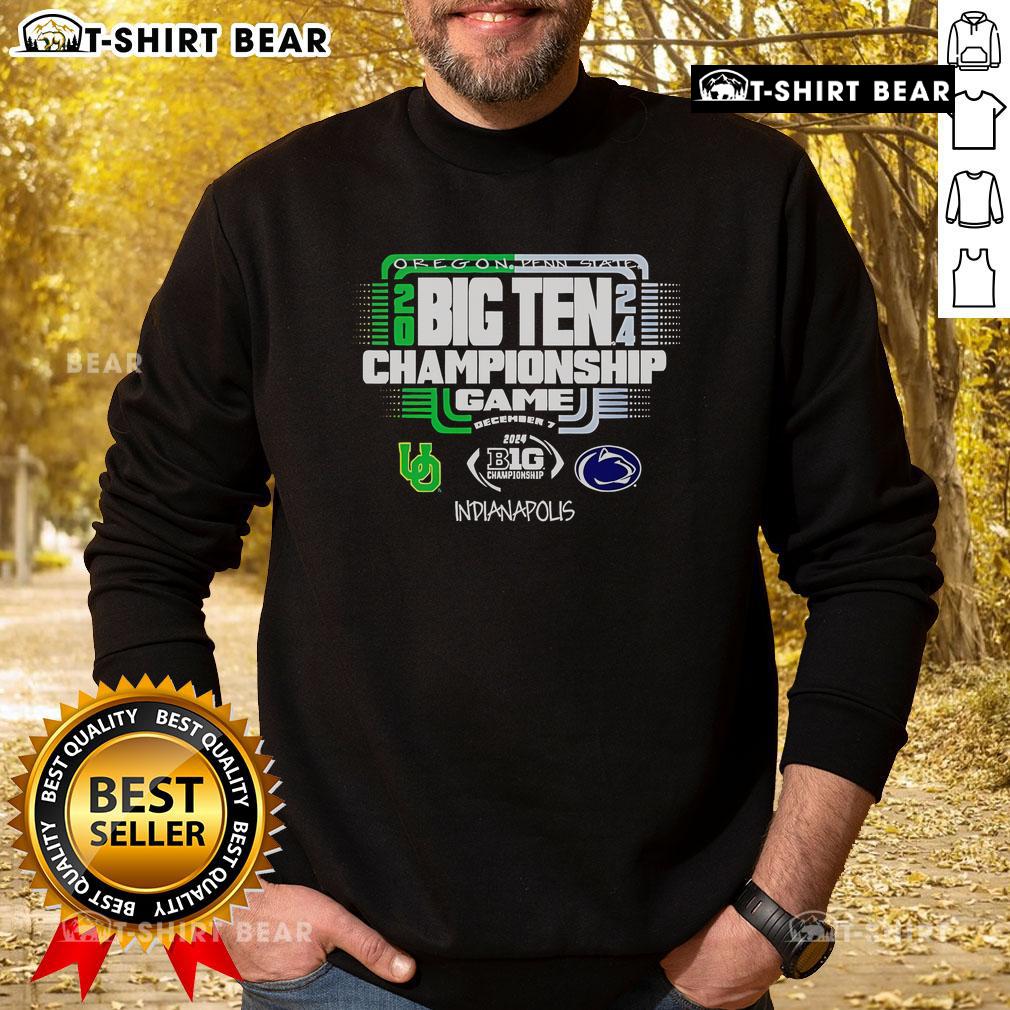 Alt Text: Top Penn State 2024 Big Ten Championship Sweatshirt featuring team colors and logo, perfect for fans.