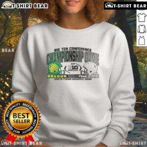 Top Penn State Nittany Lions 2024 Big Ten Championship dueling sweatshirt featuring team colors and logo.