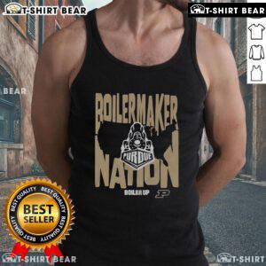 Top Purdue Boilermakers Nation 'Boiler Up' tank top featuring the iconic Purdue logo and a stylish design for fans.