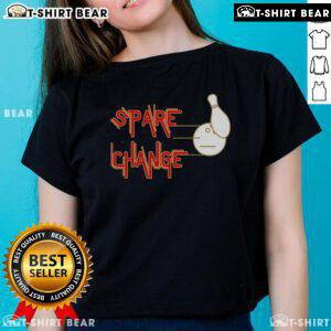 Top Spare Change Bowling Ladies Tee featuring a stylish design perfect for bowling enthusiasts and casual wear.