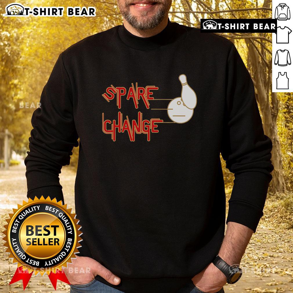 Cozy Top Spare Change Bowling sweatshirt featuring a fun bowling graphic, perfect for bowling enthusiasts and casual wear.