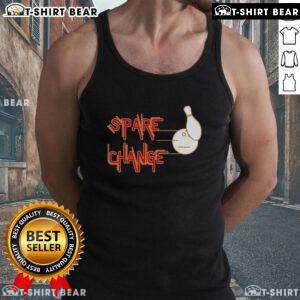 Trendy Top-Spare-Change-Blowling-Tank-Top featuring vibrant graphics, perfect for casual outings and bowling enthusiasts.