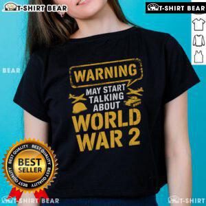 Vintage ladies tee featuring iconic World War 2 memorabilia, perfect for history enthusiasts and collectors.