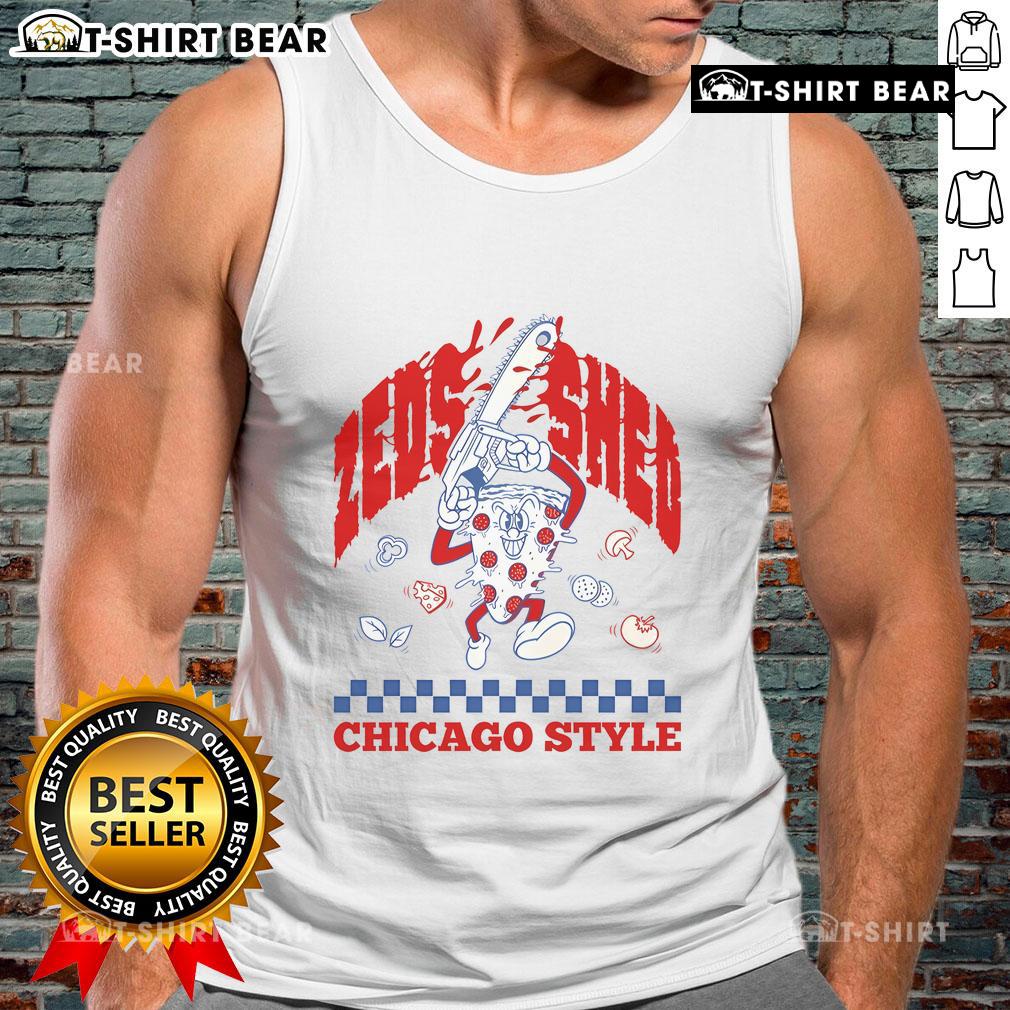 Zeds Dead Tank Top from the Salt Shed Chicago concert on December 19-21, 2024, featuring vibrant graphic design.