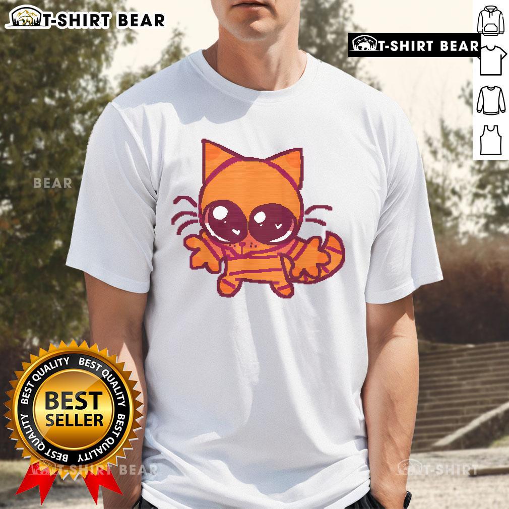 Adorable cute funny cat eyes t-shirt design featuring vibrant, playful feline graphics on a soft fabric.