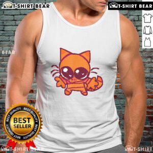 Cute funny cat eyes tank top featuring an adorable cat graphic, perfect for cat lovers and casual wear.
