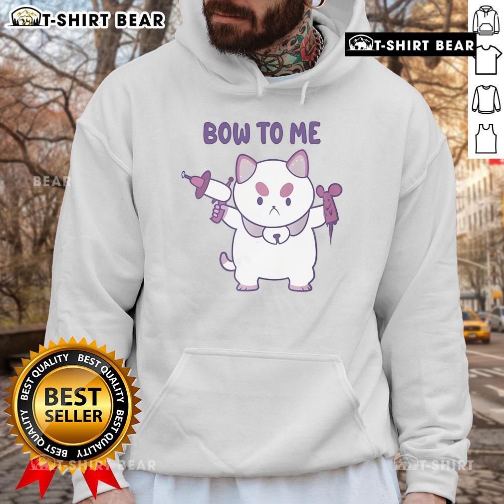 Funny Bee and Puppycat Bow to Me hoodie featuring vibrant graphics of the characters, perfect for fans of the series.